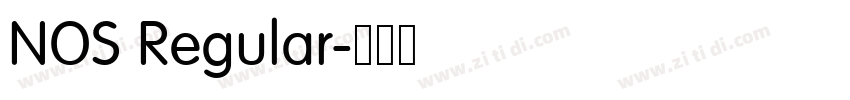 NOS Regular字体转换